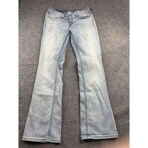Rock & Roll Cowgirl Mid Rise Bootcut Rodeo No Back Pockets Jeans Women's 26x32